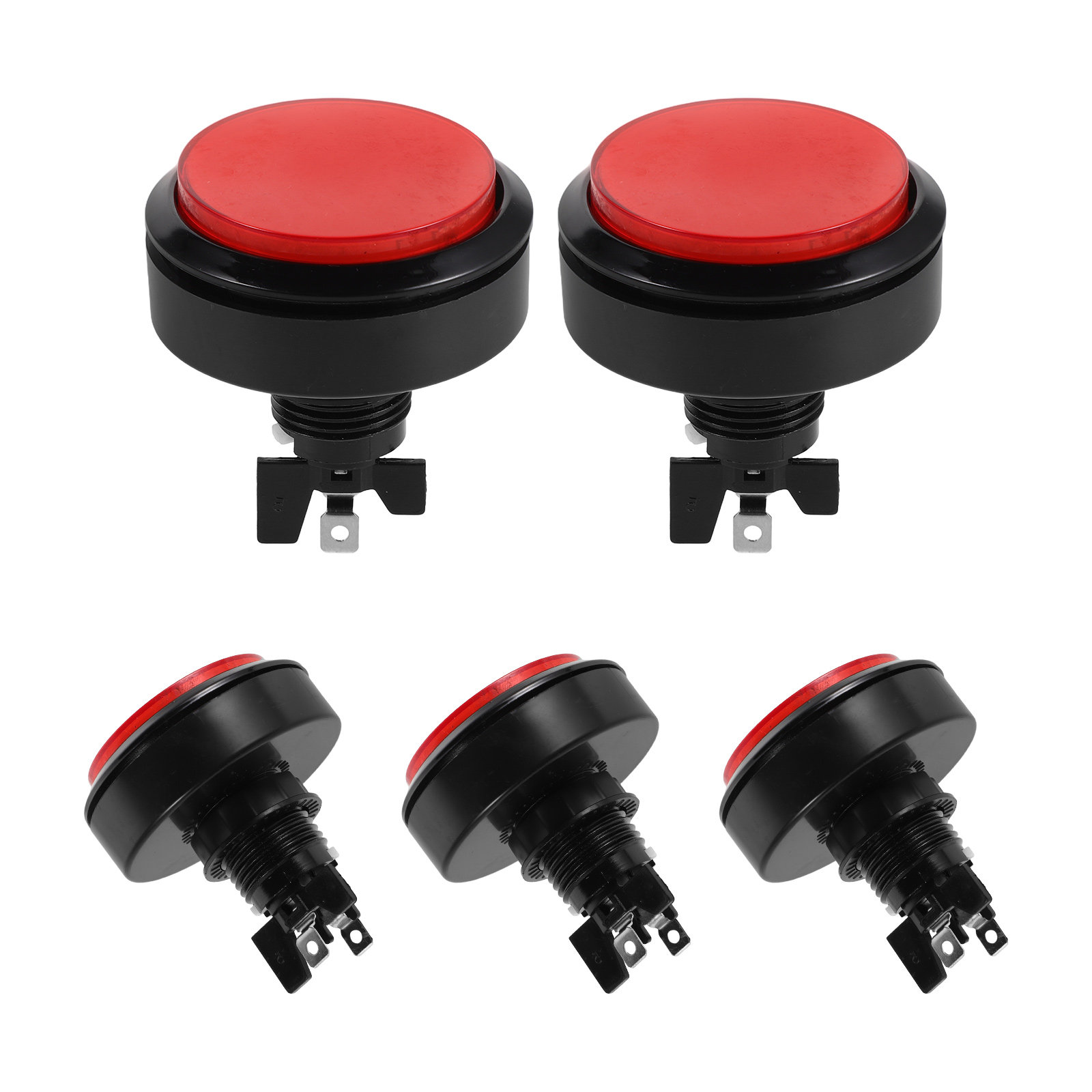 Arcade Game Cabinet - 5Pcs 60Mm Arcade Button LED Lighted
