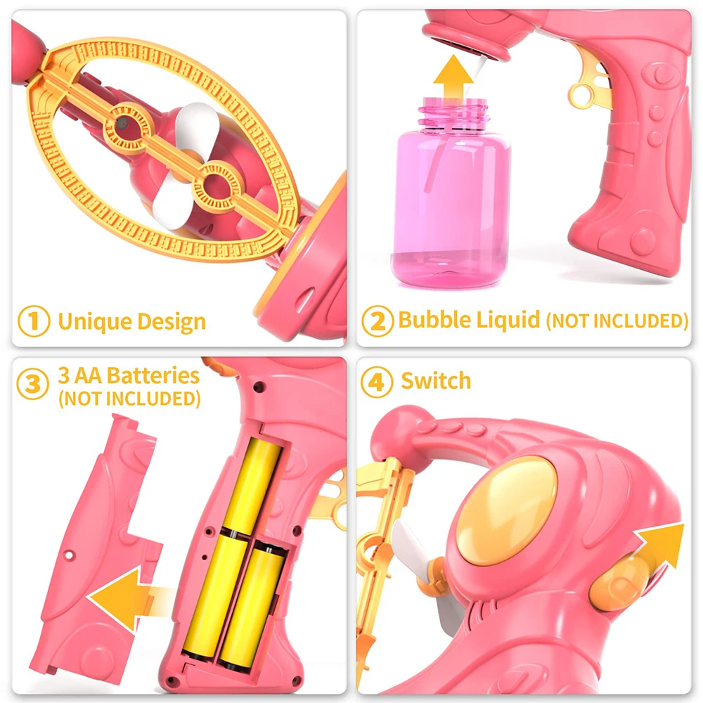 Automatic Bubble Gun Blowing E - Bubble Gum Machine recension och pris