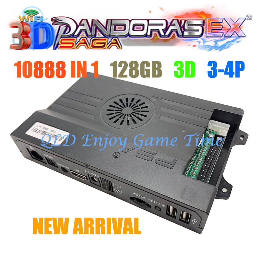 128GB 3D Pandora Saga EX2 Arca - Trackball Controller Arcade recension och pris
