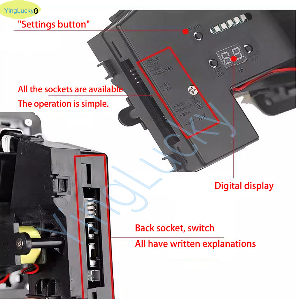 Colorful LED Multi Coin Accept - Arcade Vending & Laundry Revenue recension och pris