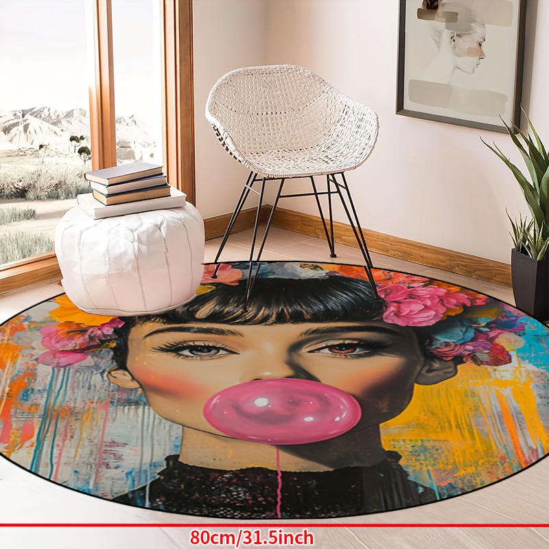 Graffiti Art Woman With Floral - Bubble Gum Machine recension och pris