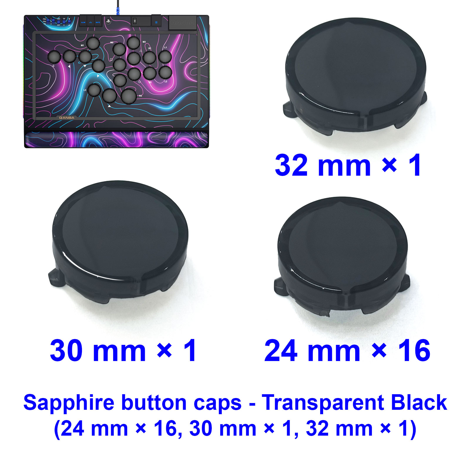 QANBA SAPPHIRE S1 Button Cap A - Joystick Arcade Parts recension och pris